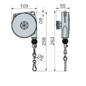 TITANSKIN - Ceiling pulley 0.4 - 1kg